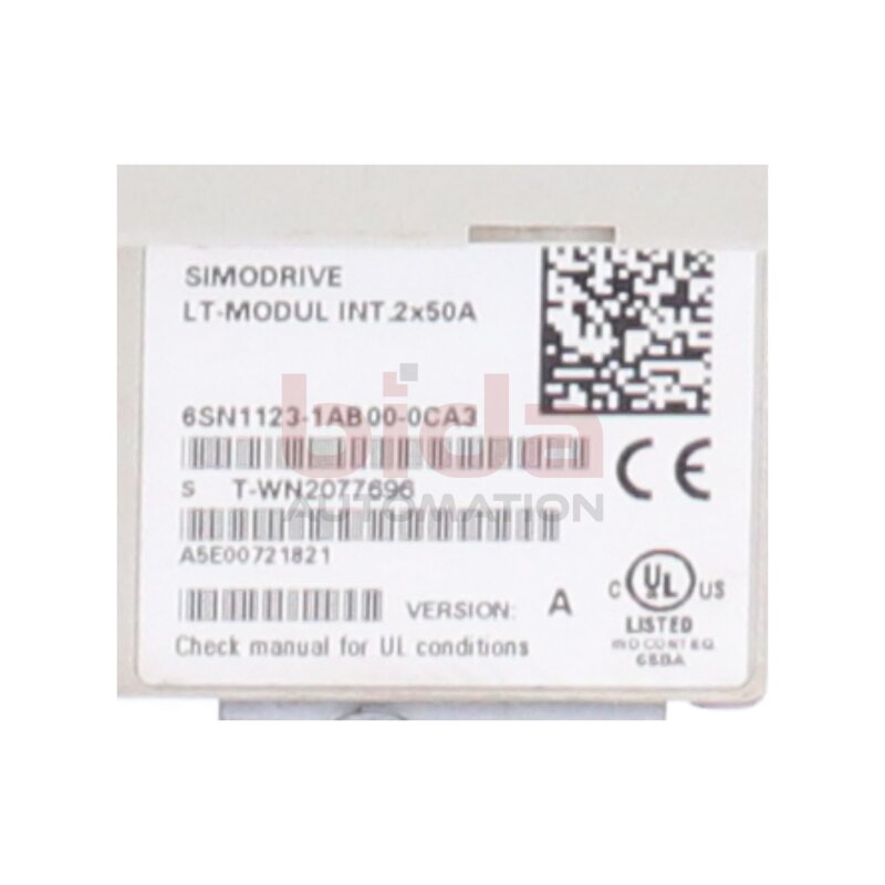 Siemens 6SN1123-1AB00-0CA3 Leistungsmodul Power Module 50A