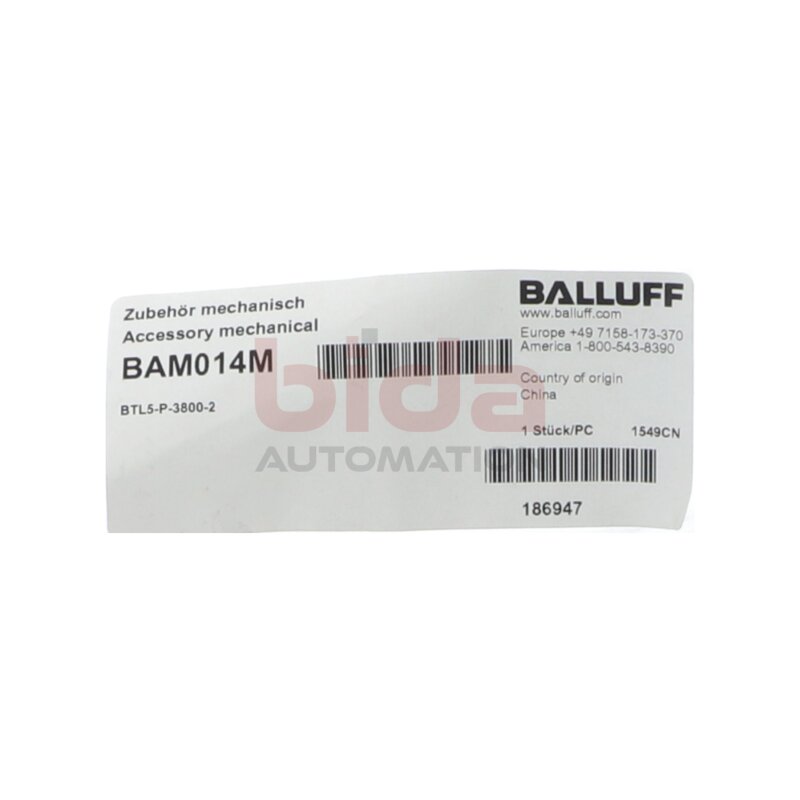 BALLUFF BAM014M (BTL5-P-3800-2) Positionsgeber f&uuml;r Profilbauform Position encoder for profile design