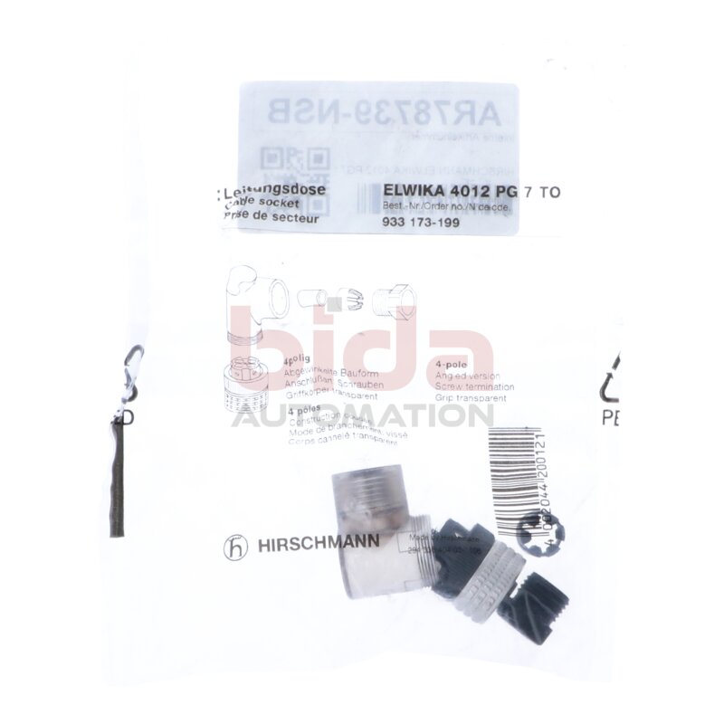 HIRSCHMANN ELWIKA 4012 PG7 Rundsteckverbinder / Kabelbuchse /female socket