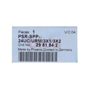 PHOENIX CONTACT PSR-SPP-24UC/URM/3X1/3X2 (2981842)...