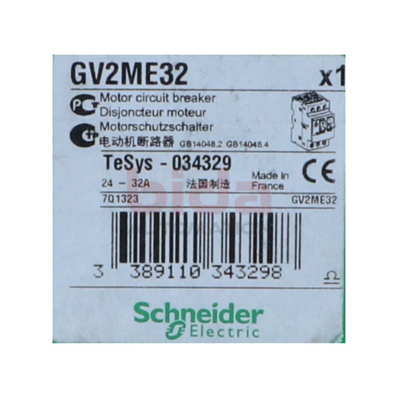 Schneider GV2ME32 (034329) Motorschutzschalter 3p Motor circuit breaker