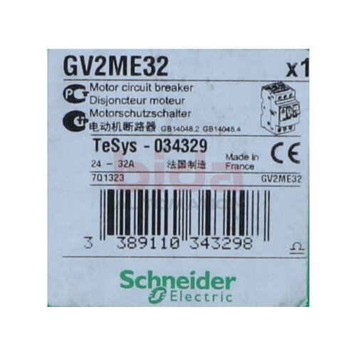 Schneider GV2ME32 (034329) Motorschutzschalter 3p Motor circuit breaker