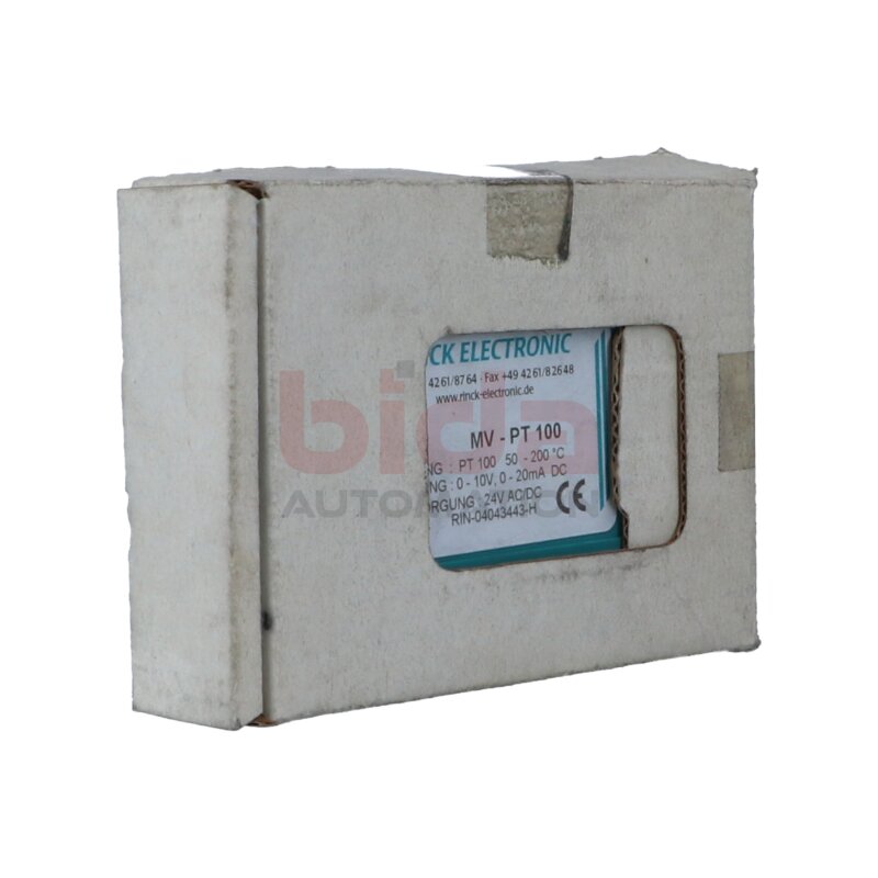 RINCK ELECTRONIC MV-PT 100 Messwertumformer Transmitter