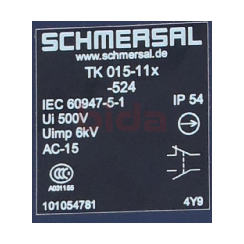 SCHMERSAL TK 015-11X-524(101054781) Endschalter Limit switch