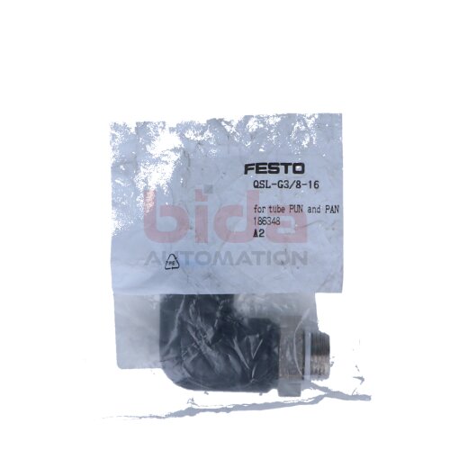 FESTO QSL-G3/8-16 (186348)  L-Steckverschraubung / L-type push-in fitting