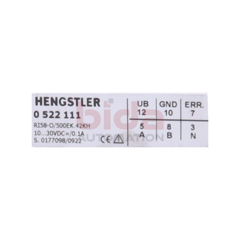 HENGSTLER 0 522 111 Inkrementalgeber - ICURO RI58 Incremental encoder