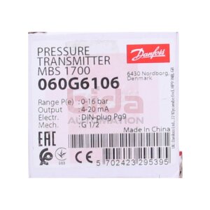 DANFOSS MBS 1700 (060G106) Druckmessumformer Pressure...