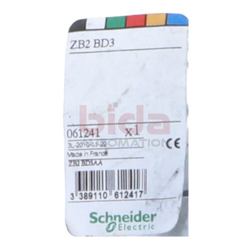 SCHNEIDER ZB2 BD3 Frontelement f. Wahlschalter / Front element for selector switch