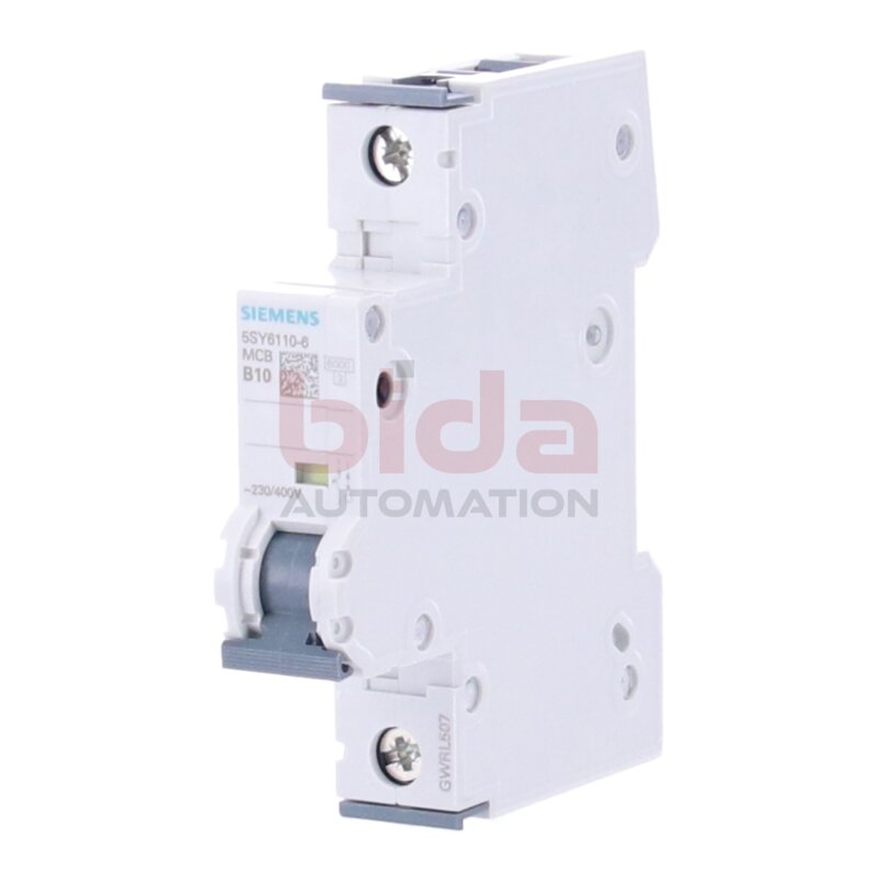 Siemens 5SY6110-6 / 5SY6 110-6 Leitungsschutzschalter 230/400V 6kA Circuit breaker