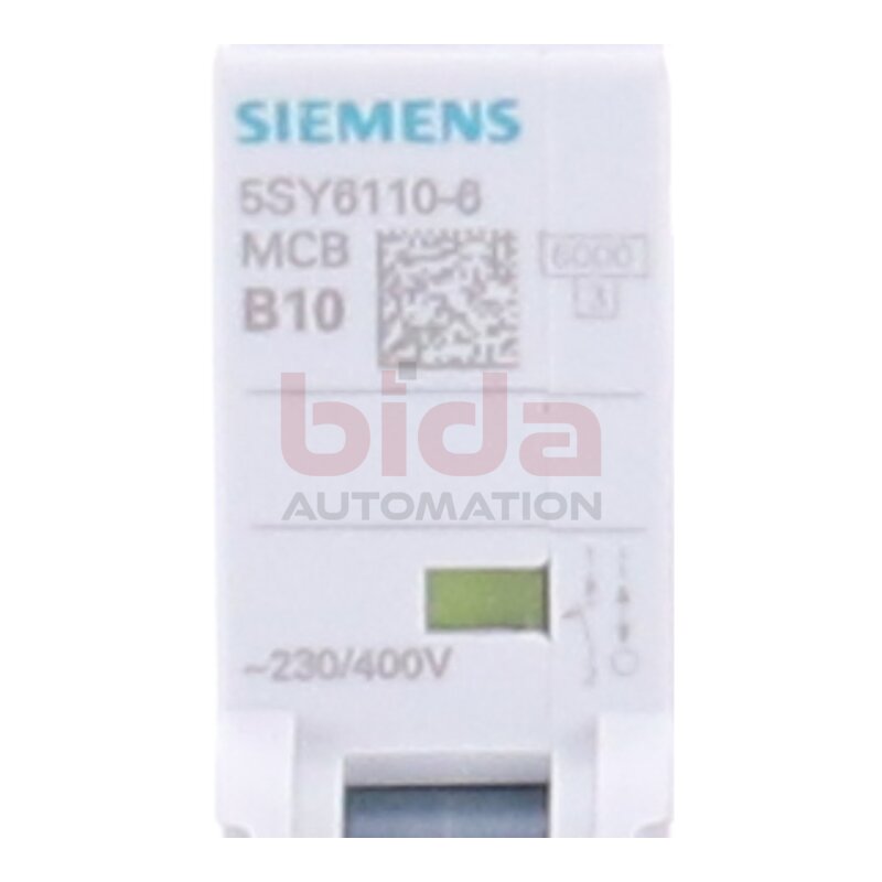 Siemens 5SY6110-6 / 5SY6 110-6 Leitungsschutzschalter 230/400V 6kA Circuit breaker