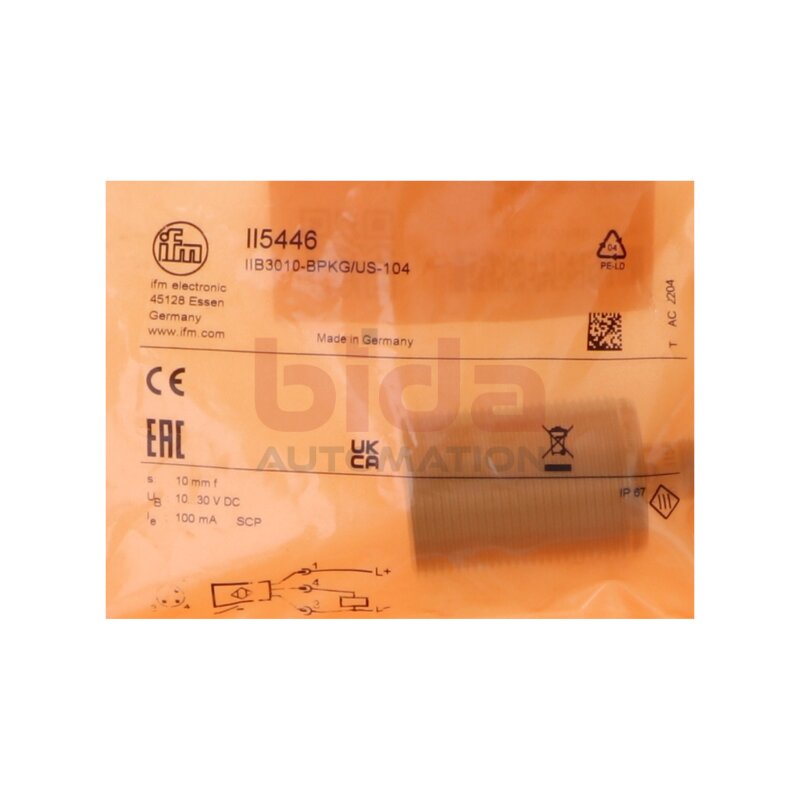 IFM II5446 IIB3010-BPKG/US-104 Induktiver Sensor Inductive sensor