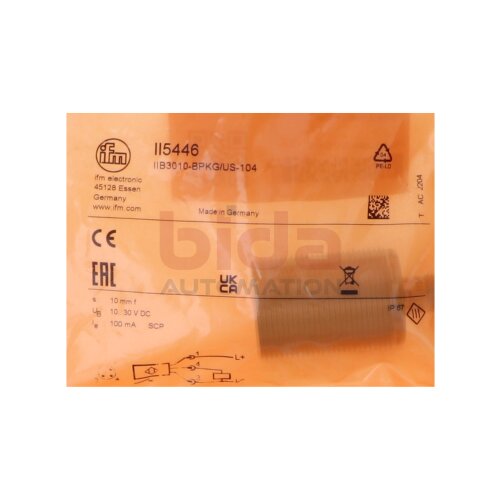 IFM II5446 IIB3010-BPKG/US-104 Induktiver Sensor Inductive sensor