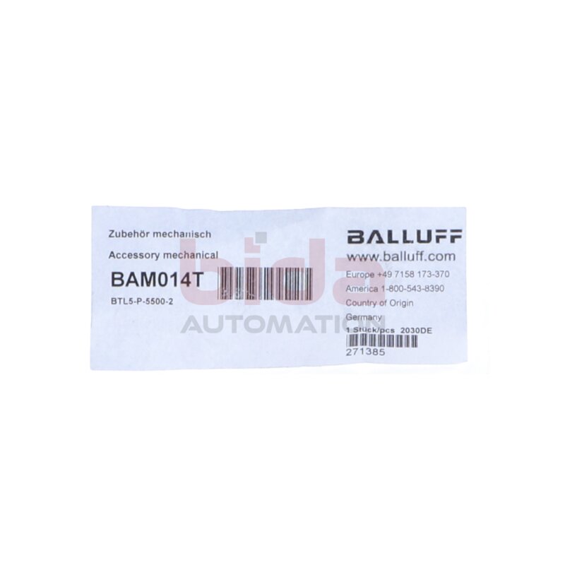 BALLUF BAM014T(BTL5-P-5500-2) Positionsgeber f&uuml;r Profilbauform Position encoder for profile design