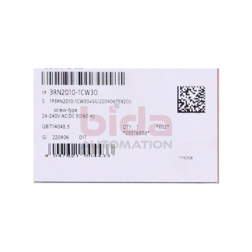 Siemens 3RN2010-1CW30 / 3RN2 010-1CW30 Thermistor-Motorschutzrelais Thermistor motor protection relay