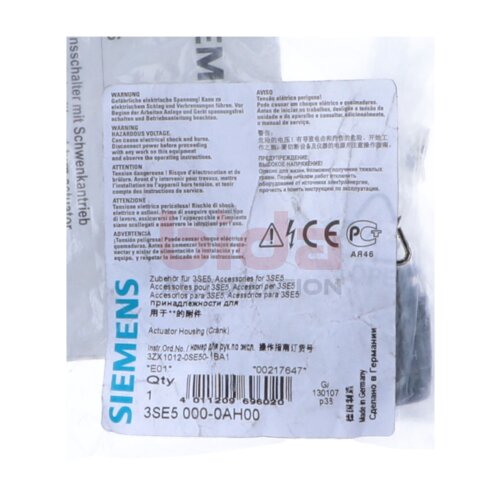 Siemens 3SE5 000-0AH00 /3SE5000-0AH00 Schwenkhebelantrieb Swivel lever drive