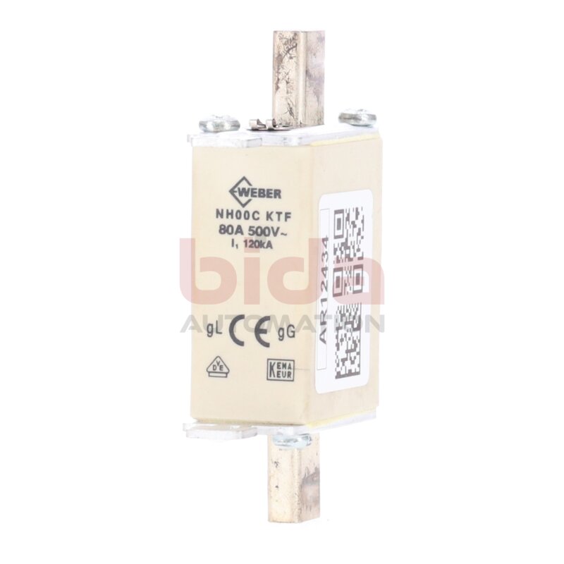 Weber NH00C KTF 80A 500V Sicherungseinsatz Fuse