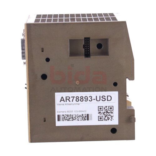 Siemens 6ES5103-8MA02 SIMATIC S5-100U CPU 103 Speicherprogrammierbare Steuerung Programmable logic controller