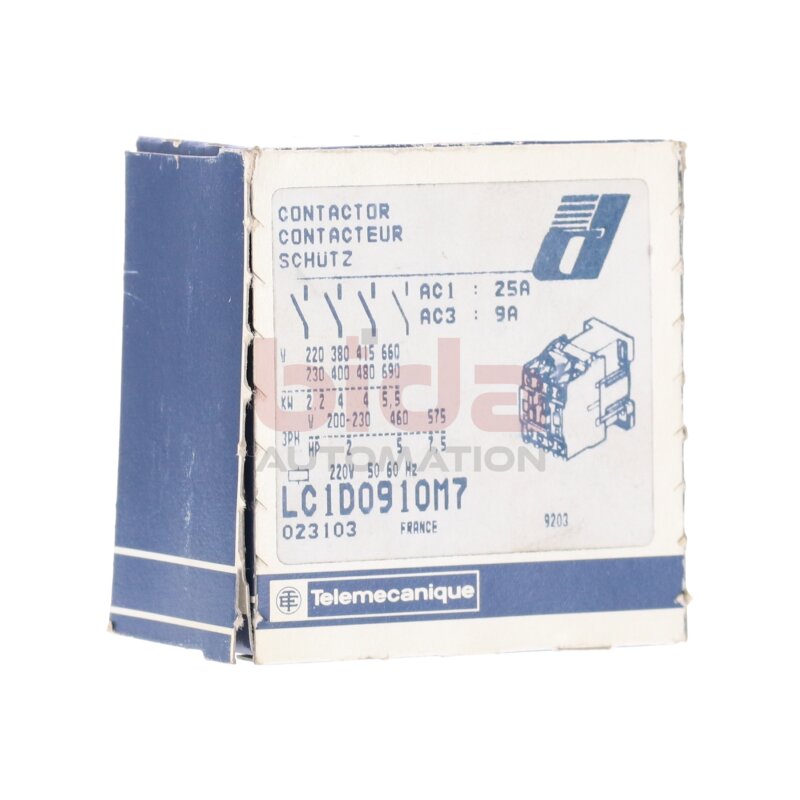 Telemecanique LC1D0910M7 Leistungssch&uuml;tz Power Contactor