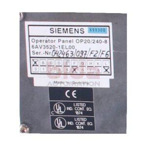 Siemens 6AV3520-1EL00 OPERATOR PANEL OP20/240-8 2-ZEILIG...