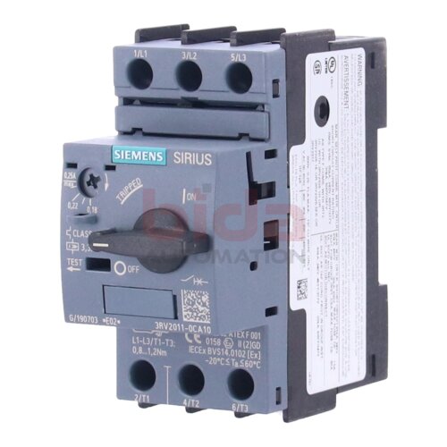 Siemens 3RV2011-0CA10 / 3RV2 011-0CA10 Leistungsschalter Circuit breaker