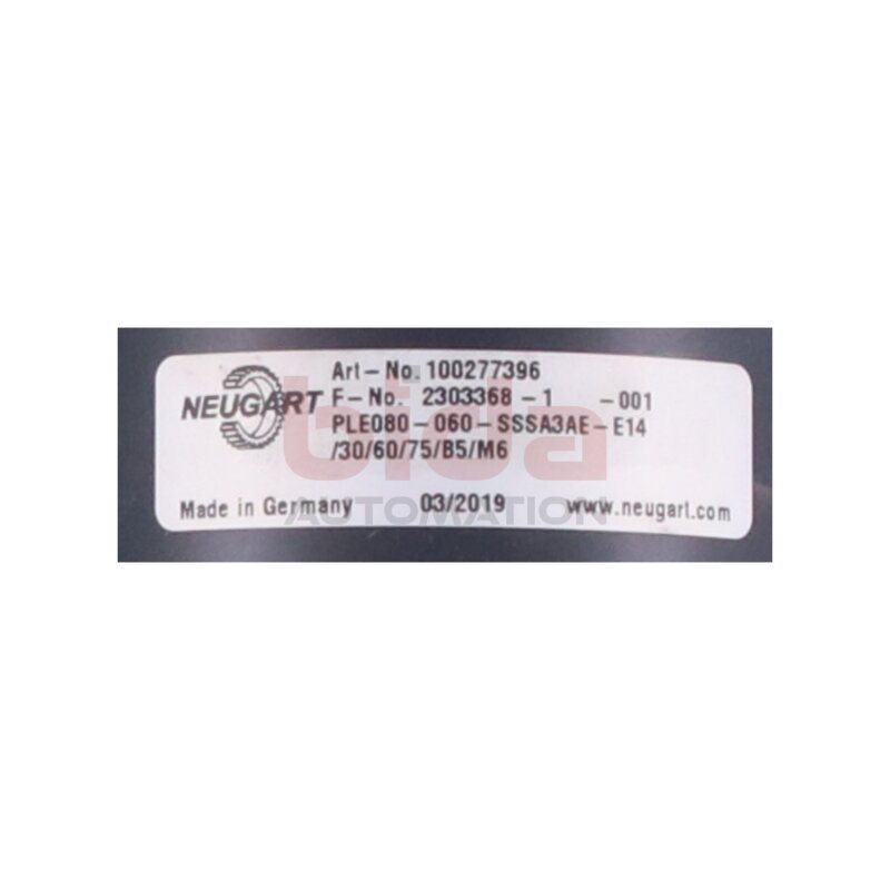 NEUGART PLE080-060-SSSA3AE-E14 (100277396) Planetengetriebe Planetary gearbox