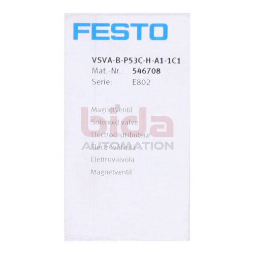 FESTO VSVA-B-P53C-H-A1-1C1(546708) Magnetventil Magnetic valve