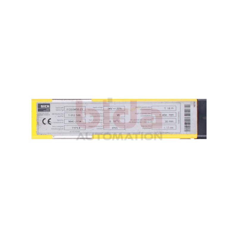 Sick FGSS450-23 Lichtschranke / Light barrier 24V