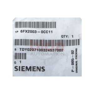 Siemens 6FX2003-0CC11 / 6FX2 003-0CC11 Leistungsstecker /...
