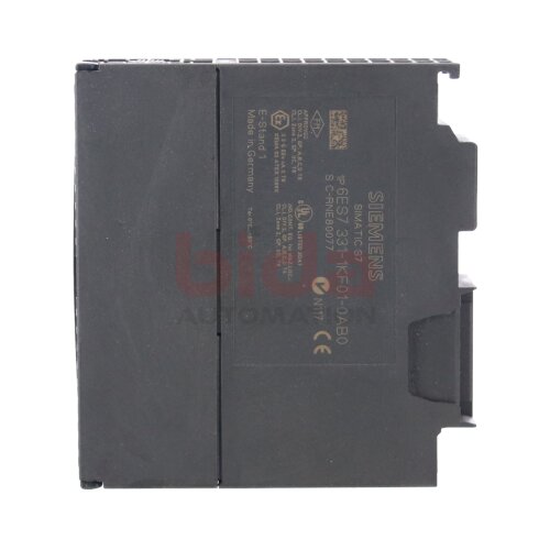 Siemens 6ES7331-1KF01-0AB0 SIMATIC S7-300 ANALOGEINGABE SM331 ANALOG INPUT
