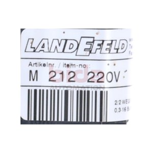 Landefeld M 212 220V 2/2 Wege Magnetventil Solenoid Valve