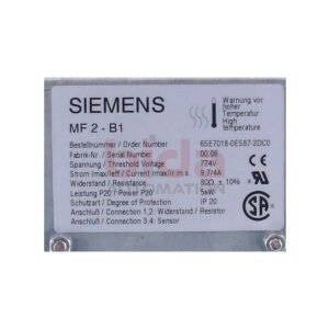Siemens 6SE7018-0ES87-2DC0 / 6SE7 018-0ES87-2DC0...