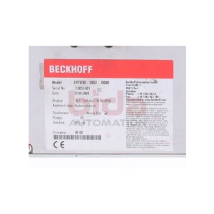 BECKHOFF CP7030-1003-0000 Bedienfeld Control panel