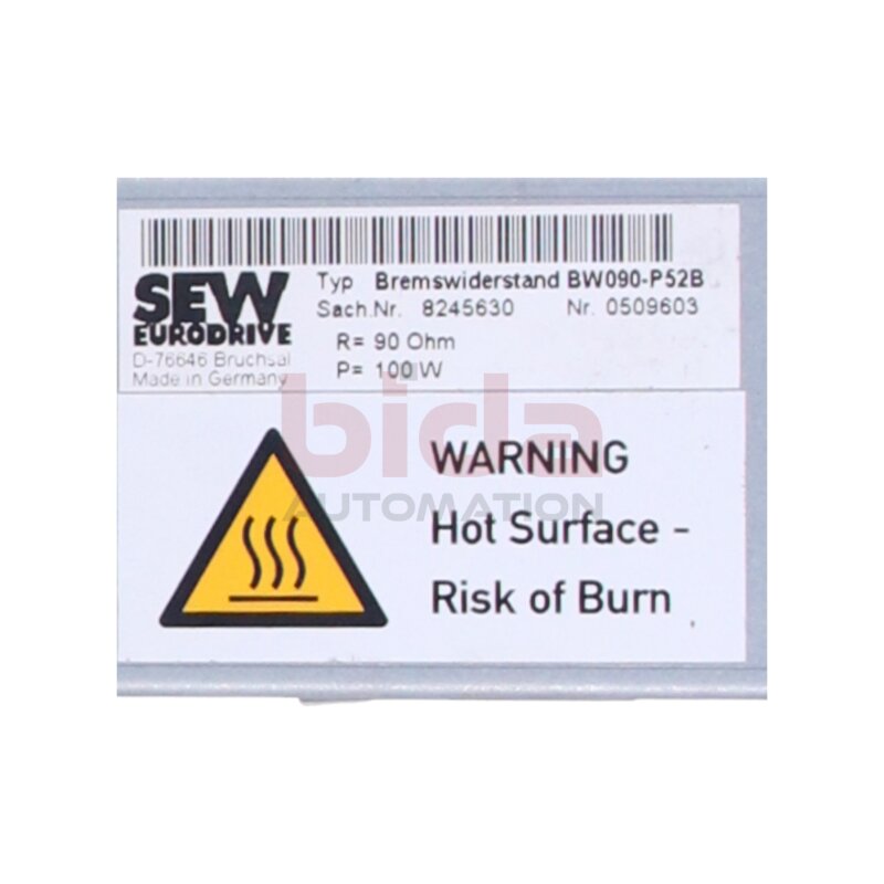 SEW BW090-P52B (0509603) Bremswiderstand Braking resistance