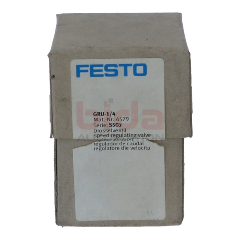 FESTO GRU-1/4 (4579) Drosselventil Speed regulating valve