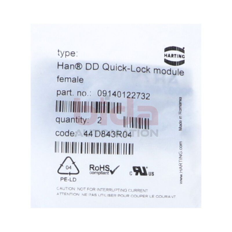 HARTING 09140122732 Schnellverschlussmodul Quick-Lock module