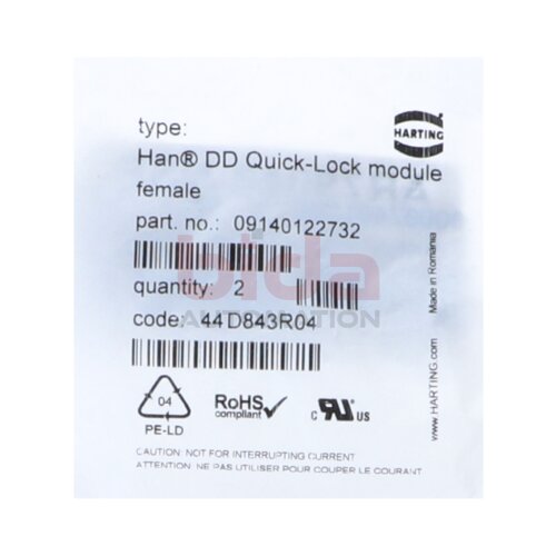 HARTING 09140122732 Schnellverschlussmodul Quick-Lock module