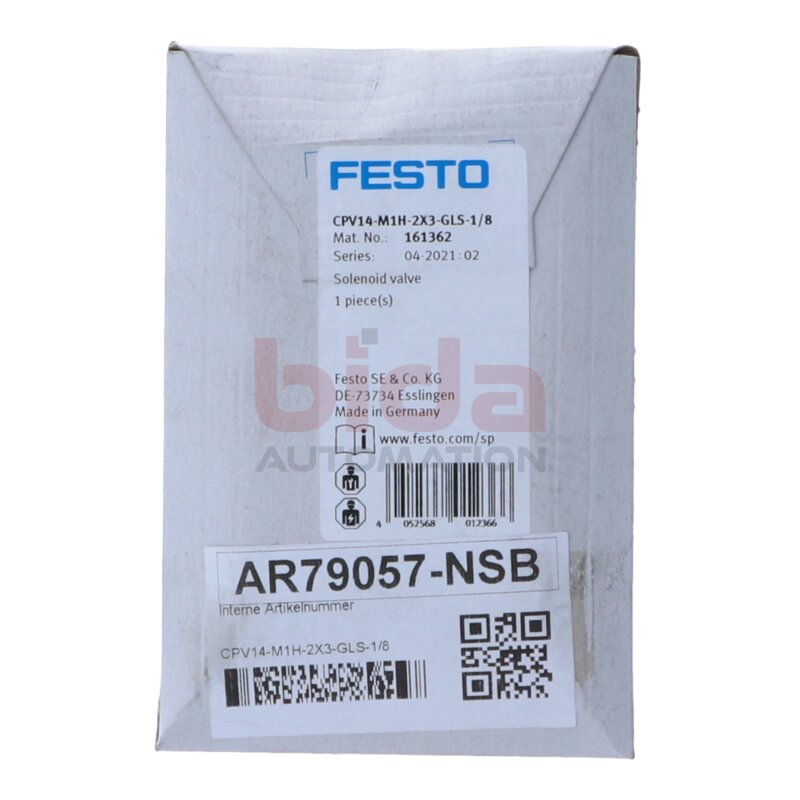 Festo CPV14-M1H-2X3-GLS-1/8 (161362) Magnetventil Magnetic valve