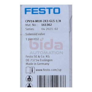 Festo CPV14-M1H-2X3-GLS-1/8 (161362) Magnetventil...