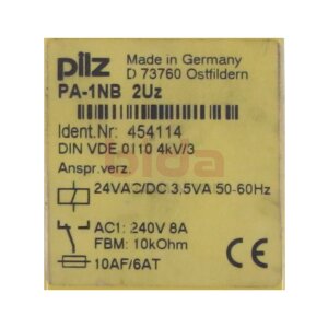 pilz PA-1NB 2U z Sicherheitsrelais / safety relay 24V AC/DC
