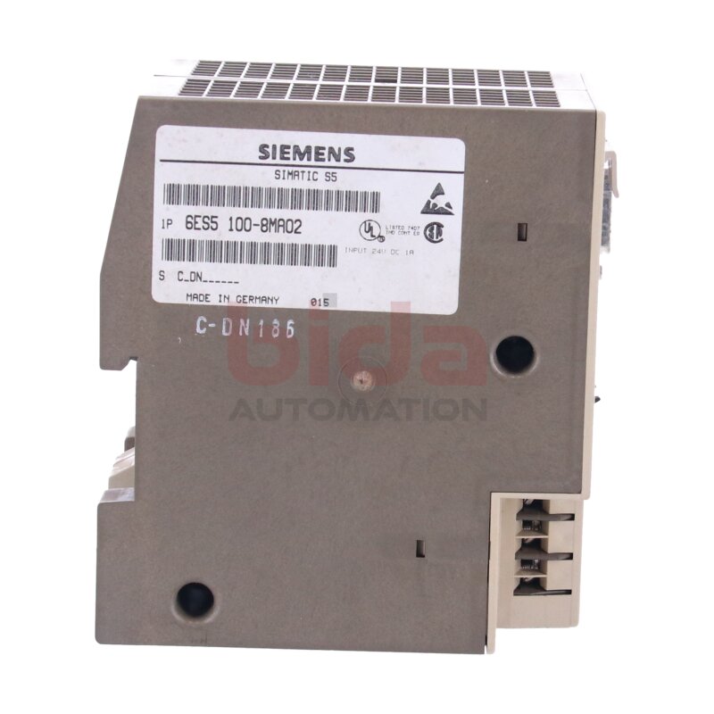 Siemens 6ES5 100-8MA02 / 6ES5100-8MA02 SIMATIC S5, CPU  DC 24V/9V