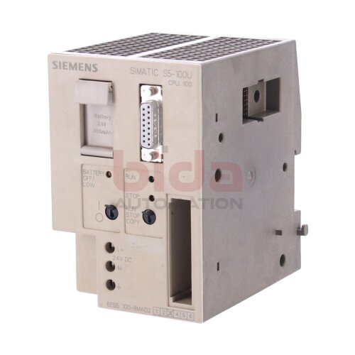 Siemens 6ES5 100-8MA02 / 6ES5100-8MA02 SIMATIC S5, CPU  DC 24V/9V