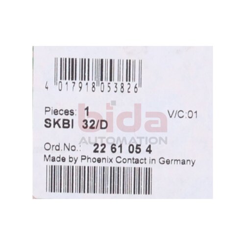 PHOENIX CONTACT SKBI 32/D(2261054) Steckkartenblock Plug-in card block