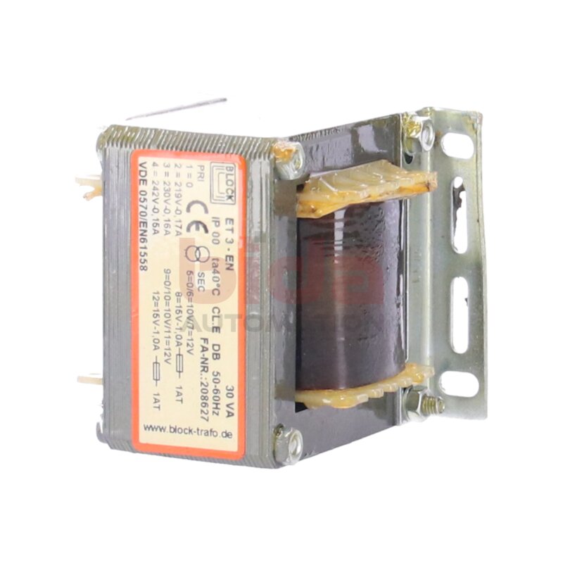 BLOCK VDE0570/EN61558 Transformator 230V