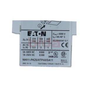 Eaton NHI11-PKZ0 Hilfsschalter Auxiliary switch