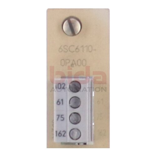 Siemens 6SC6110-0PA00 / 6SC6 110-0PA00 SIMODRIVE 611 FBG Hauptspindeloption Main spindle option
