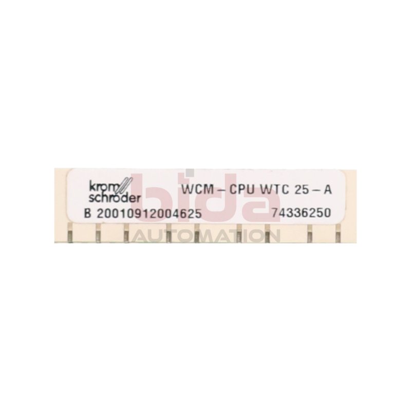 Krom Schr&ouml;der WCM-CPU WTC 25-A Steuerplatine Control Board