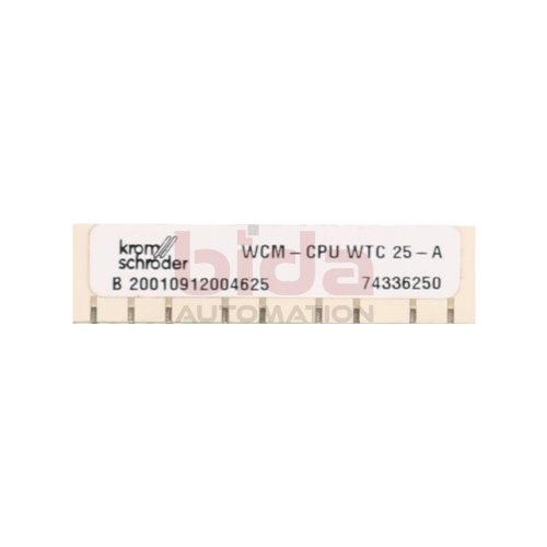 Krom Schr&ouml;der WCM-CPU WTC 25-A Steuerplatine Control Board