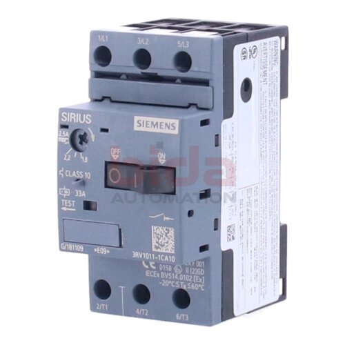 Siemens 3RV1011-1CA10 / 3RV1 011-1CA10 Leistungsschalter Circuit breaker