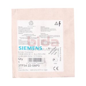 Siemens 3ZX1012-0TF10-1AA1 Schütz Contactor