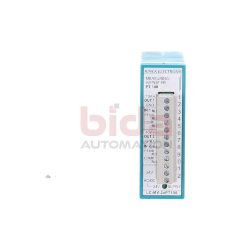 RINCK ELECTRONIC LC-MV-2xPT100 Messverst&auml;rker Measuring-Amplifier